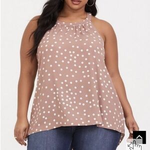 Georgette High Neck Tank Top Blouse Size 0